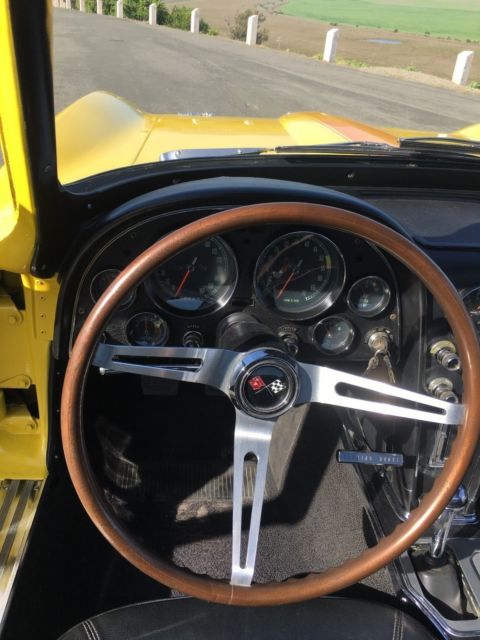 1966 Yellow Chevrolet Corvette Coupe