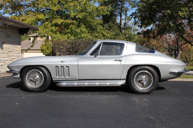 1966 Silver Metallic Chevrolet Corvette Coupe