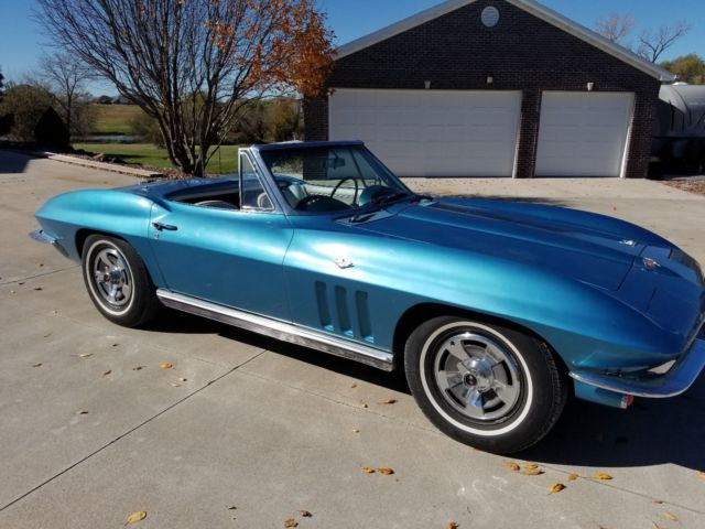 1966 Blue Chevrolet Corvette Convertible