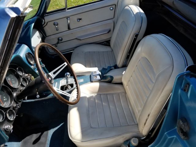 1966 Blue Chevrolet Corvette Convertible