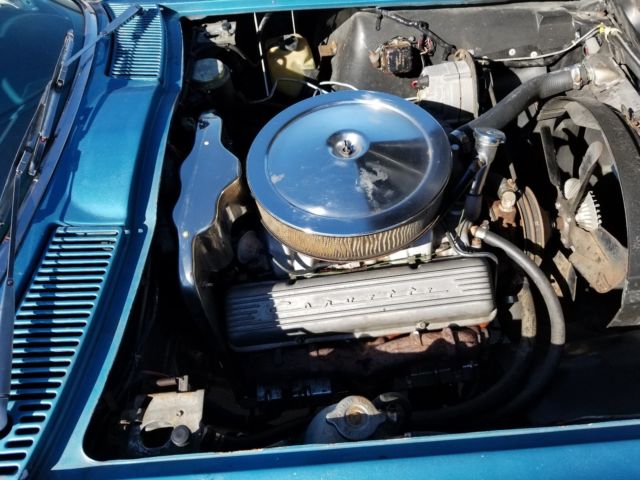 1966 Blue Chevrolet Corvette Convertible