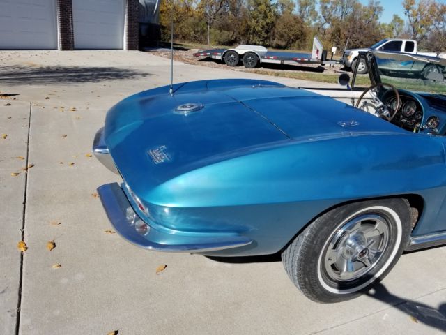 1966 Blue Chevrolet Corvette Convertible