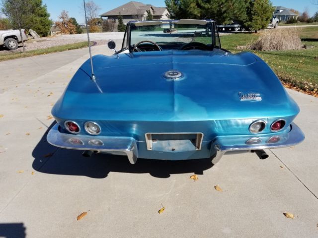 1966 Blue Chevrolet Corvette Convertible