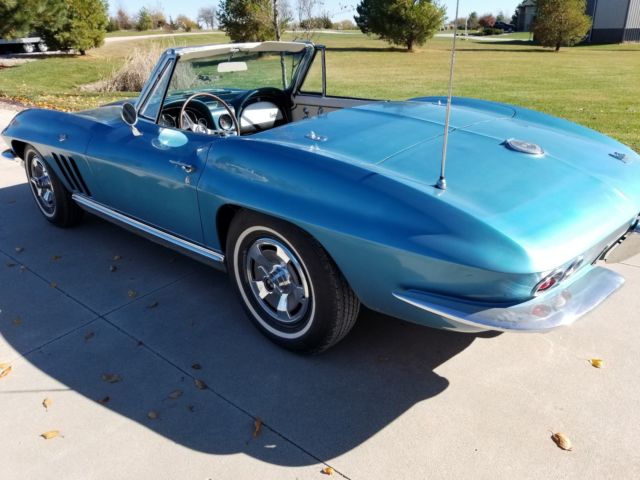 1966 Blue Chevrolet Corvette Convertible