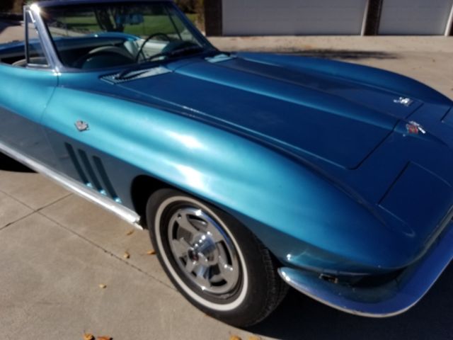 1966 Blue Chevrolet Corvette Convertible