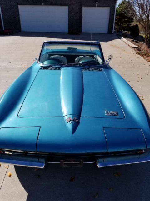 1966 Blue Chevrolet Corvette Convertible