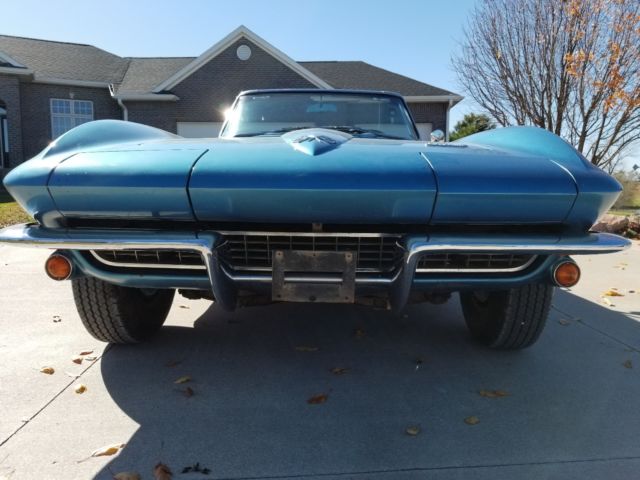 1966 Blue Chevrolet Corvette Convertible