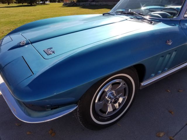 1966 Blue Chevrolet Corvette Convertible