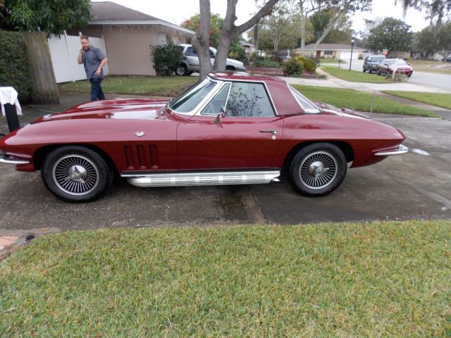 1966 Burgundy Chevrolet Corvette Coupe