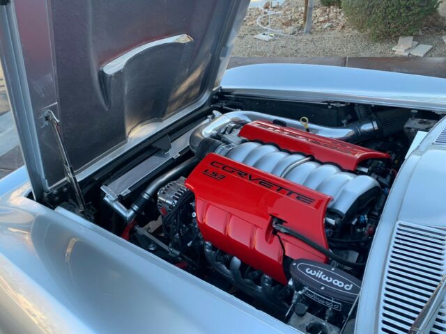1966 Silver, Red and black Chevrolet Corvette Convertible
