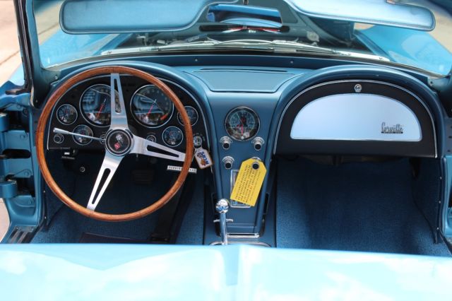1966 Nassau Blue Chevrolet Corvette Convertible
