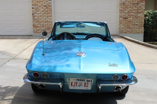 1966 Nassau Blue Chevrolet Corvette Convertible