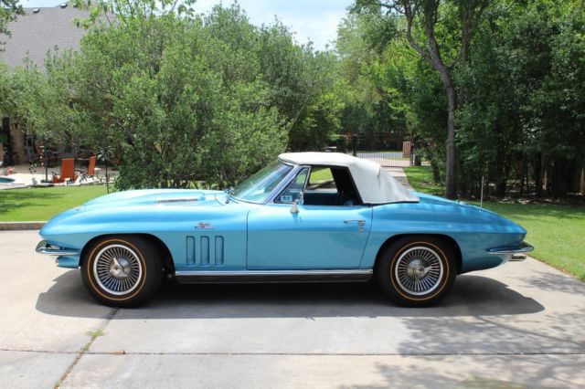 1966 Nassau Blue Chevrolet Corvette Convertible
