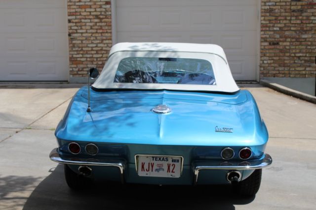 1966 Nassau Blue Chevrolet Corvette Convertible