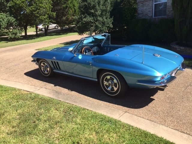 1966 Nassau Blue Chevrolet Corvette Convertible