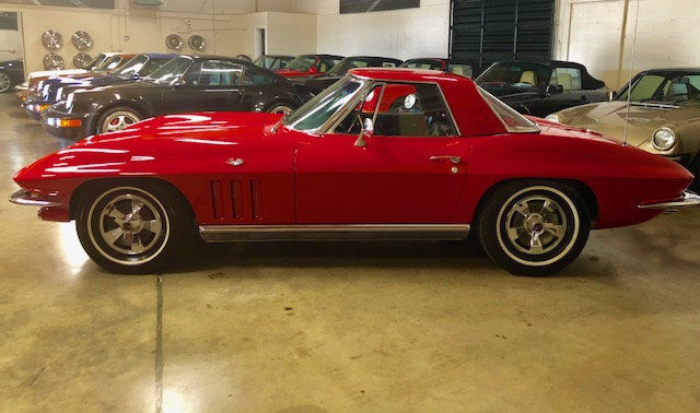 1966 Red Chevrolet Corvette Convertible