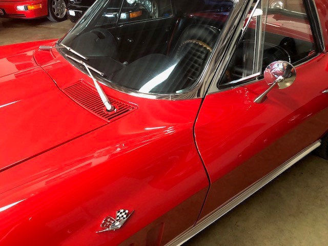 1966 Red Chevrolet Corvette Convertible