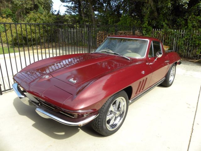 1966 Burgundy Chevrolet Corvette Coupe