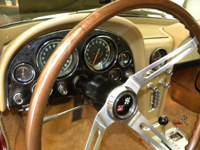 1966 Burgundy Chevrolet Corvette Coupe