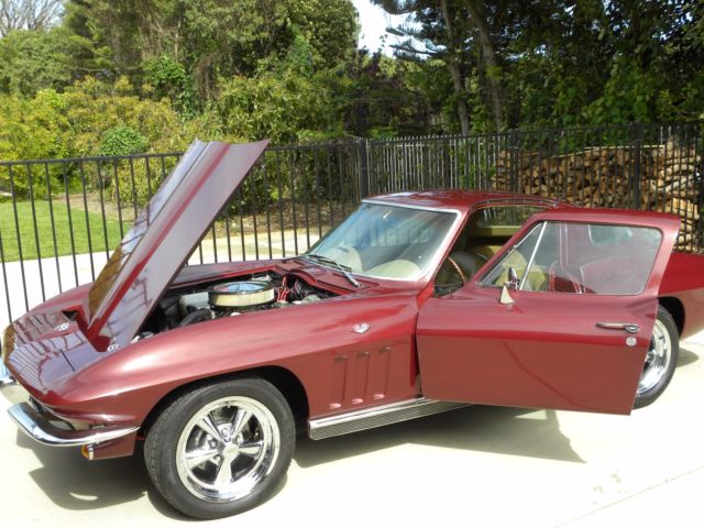 1966 Burgundy Chevrolet Corvette Coupe
