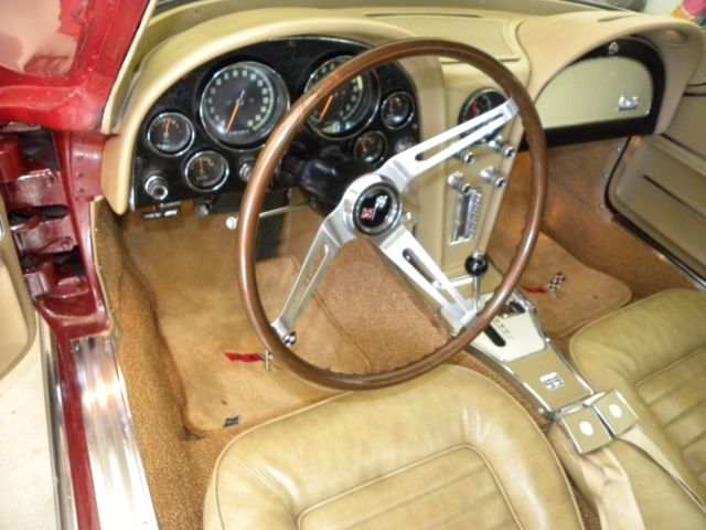 1966 Burgundy Chevrolet Corvette Coupe