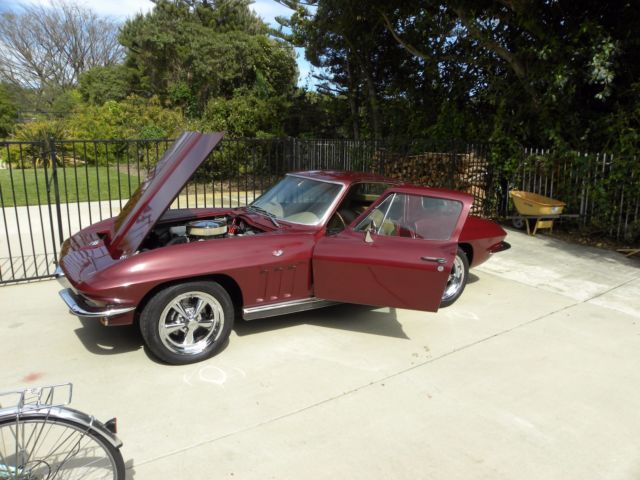 1966 Burgundy Chevrolet Corvette Coupe