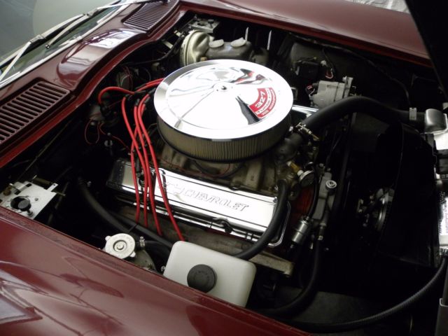1966 Burgundy Chevrolet Corvette Coupe