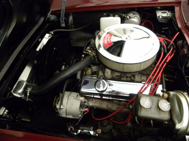 1966 Burgundy Chevrolet Corvette Coupe