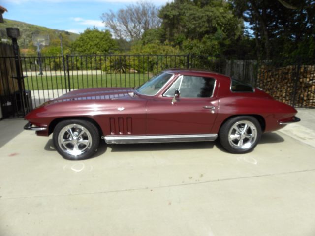 1966 Burgundy Chevrolet Corvette Coupe