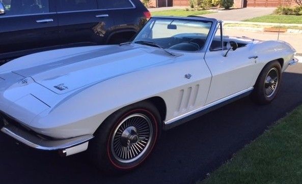 1966 Ermine White Chevrolet Corvette Convertible