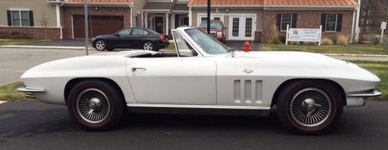 1966 Ermine White Chevrolet Corvette Convertible