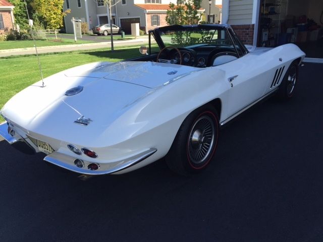 1966 Ermine White Chevrolet Corvette Convertible