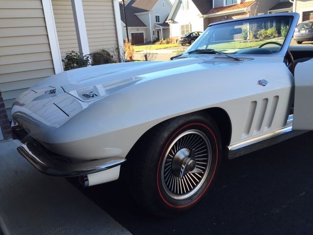 1966 Ermine White Chevrolet Corvette Convertible