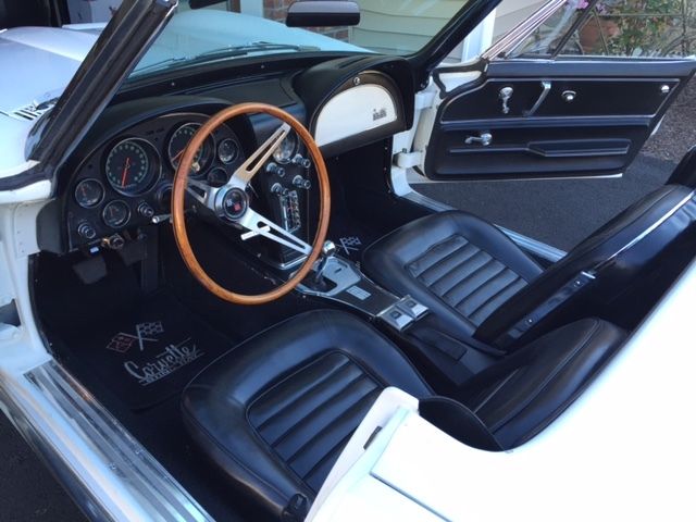 1966 Ermine White Chevrolet Corvette Convertible