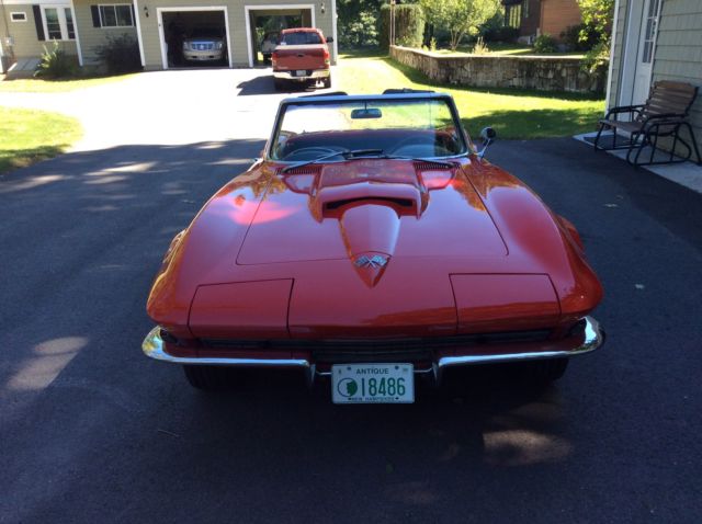 1966 Red Chevrolet Corvette Convertible