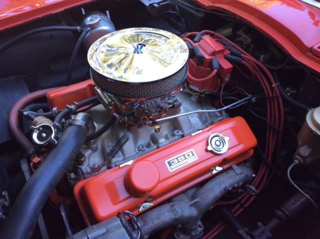 1966 Red Chevrolet Corvette Convertible