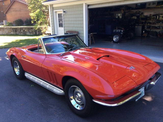 1966 Red Chevrolet Corvette Convertible