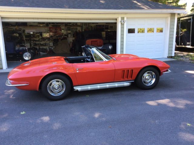 1966 Red Chevrolet Corvette Convertible