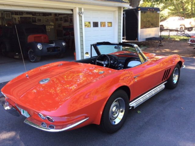 1966 Red Chevrolet Corvette Convertible
