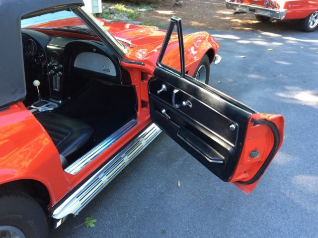 1966 Red Chevrolet Corvette Convertible