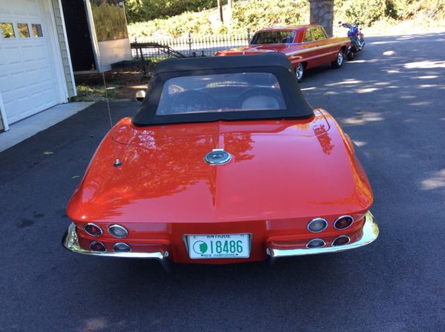 1966 Red Chevrolet Corvette Convertible