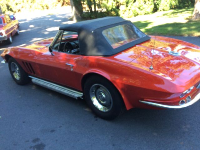 1966 Red Chevrolet Corvette Convertible