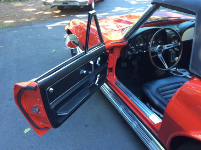 1966 Red Chevrolet Corvette Convertible