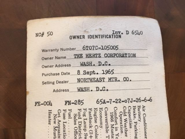 1966 Blue Ford Mustang Coupe