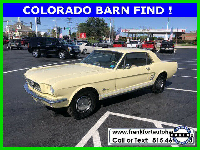 1966 Yellow Ford Mustang