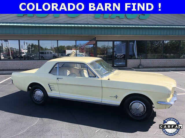 1966 Yellow Ford Mustang