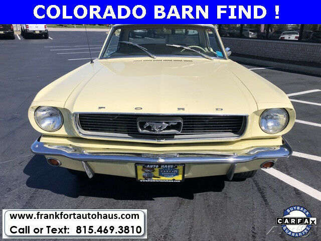 1966 Yellow Ford Mustang