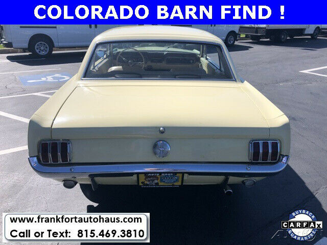1966 Yellow Ford Mustang