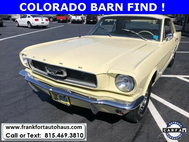 1966 Yellow Ford Mustang