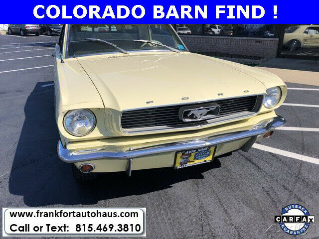 1966 Yellow Ford Mustang